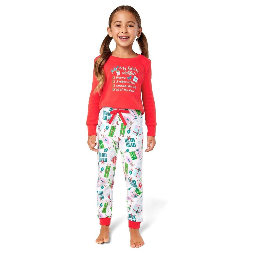 American Girl Holiday Wish List PJs for Little Girls Sz 4 NWT